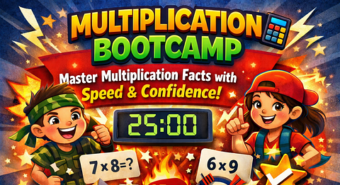 💥 Multiplication Facts Boot Camp