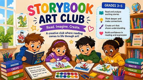 Storybook Art Club: Where Stories Come to Life (3rd-5th)