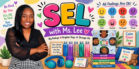 SEL with Ms.Lee | Stories & crafts to help manage emotions