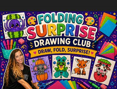 🎨Folding Surprise Drawing Club: Draw, Fold, Surprise! 🎨