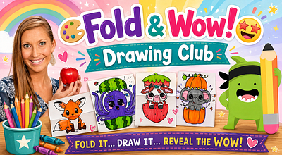 🎨 Fold & Wow! Drawing Club 🤩
