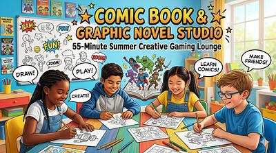 Comic Book & Graphic Novel Studio: 55-Minute Summer Creative Gaming Lounge