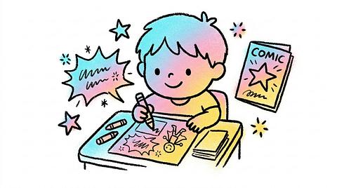 Comic Book & Graphic Novel Studio Jr.: 55-Minute Creative Gaming Lounge