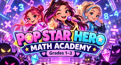 Pop Star Hero Math Academy: Solve, Power Up & Save the Show! | Grades 1–3