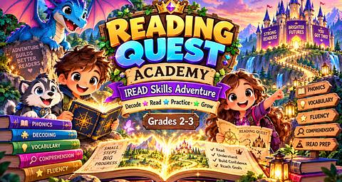 🏰 Reading Quest Academy: Unlock the Reading Kingdom | IREAD Skills Practice