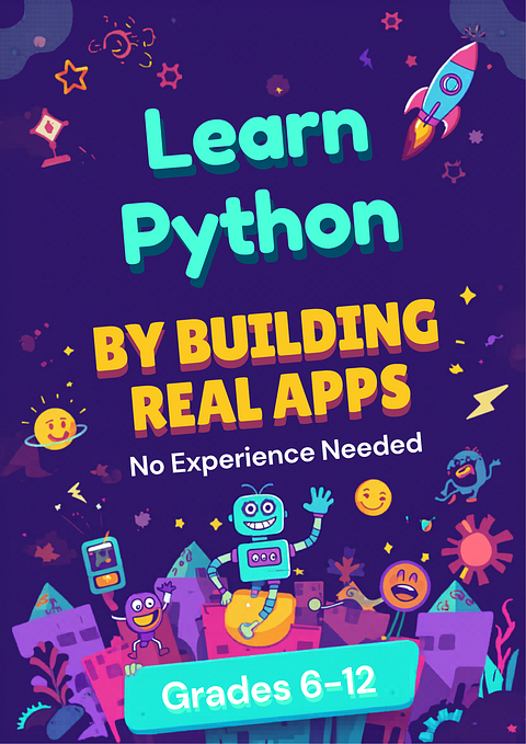 Learn Python by Building Real Apps (Grades 6-12, No Experience Needed)