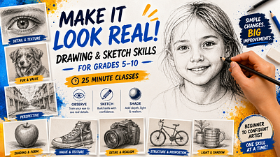 Make It Look Real! Drawing & Sketch Skills for Grades 5–10