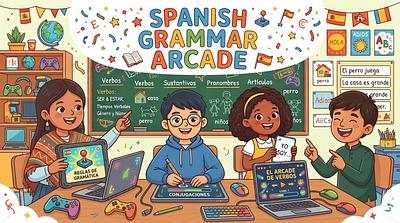 Spanish Grammar Arcade: Practice and Play the Parts of Speech