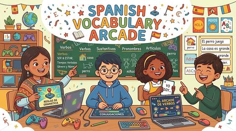 Spanish Vocabulary Arcade: Level Up Your Fluency