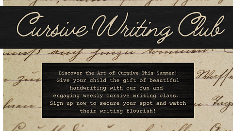 Cursive writing club