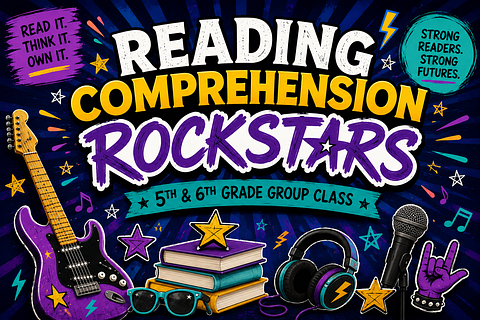 Reading Comprehension Rockstars! 5th & 6th graders 🎸