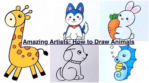 Amazing Artists: How to draw Animals!