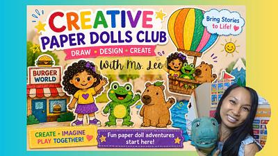 Creative Paper Dolls Club: Draw, Design & Play
