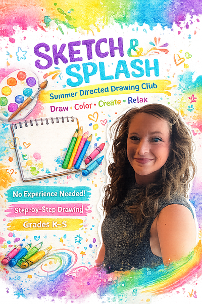 Sketch & Splash: A Summer Directed Drawing Club